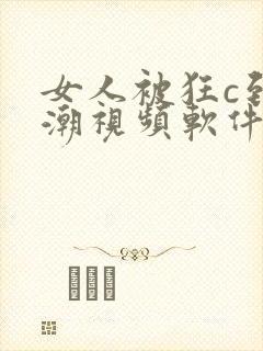 女人被狂c到高潮视频软件