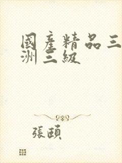 国产精品三级亚洲三级