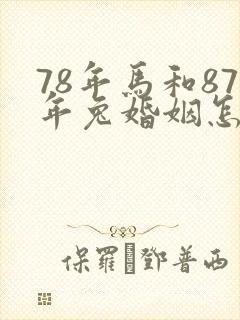 78年马和87年兔婚姻怎么样封面