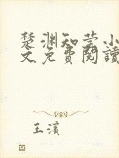 楚渊知莹小说全文免费阅读