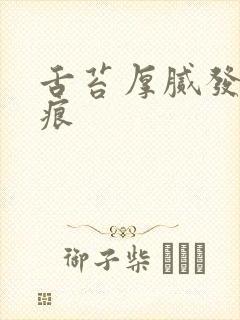 舌苔厚腻发白齿痕