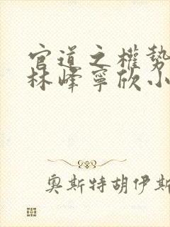 官道之权势滔天林峰宁欣小说阅读