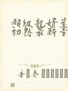 超级龙婿叶辰萧初然最新章节