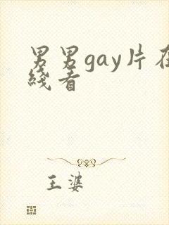 男男gay片在线看