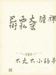 巴西大胆裸体艺术私密