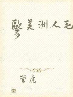 欧美洲人毛多水多