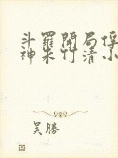 斗罗开局俘获女神朱竹清小说封面