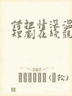 错把情深温柔小短剧在线观看