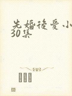 先婚后爱小短剧30集封面