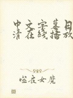 中文字幕日韩高清在线播放封面