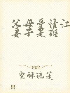 父母爱情江卫东妻子是谁