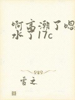啊高潮了嗯～喷水了17c