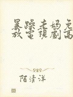 暴躁老妈免费播放电视剧高清