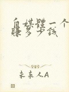 自媒体一个月能赚多少钱