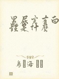 男尿完有白色液体是什么