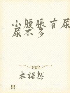 小腹胀有尿意却尿不多