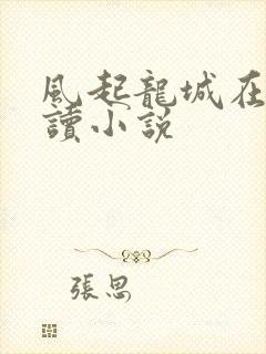 风起龙城在线阅读小说