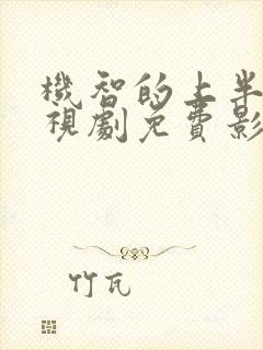 机智的上半场电视剧免费影视大全