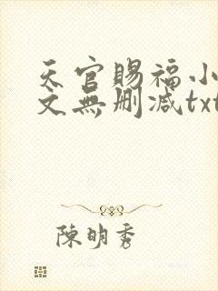 天官赐福小说全文无删减txt