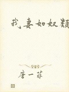 我妻如奴类似封面