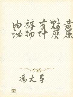 内裤有点黄色分泌物什么原因