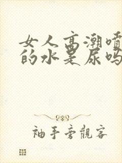 女人高潮喷出来的水是尿吗