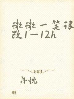 微微一笑很倾城改1—12h