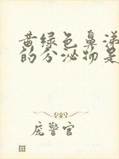 黄绿色鼻涕一样的分泌物是怎么回事