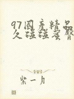 97国产精品久久碰碰蜜臀