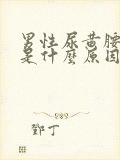 男性尿黄腰酸疼是什么原因引起的