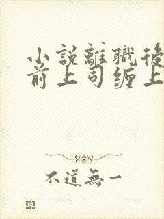 小说离职后我被前上司缠上了免费