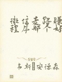 微信走路赚钱的程序哪个好