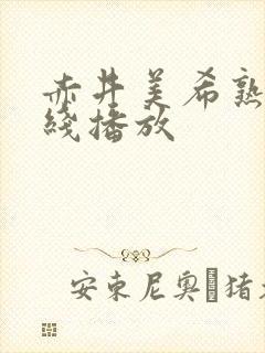 赤井美希熟女在线播放