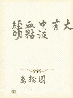 经血中有大量透明粘液封面