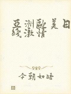 亚洲欧美日韩在线激情