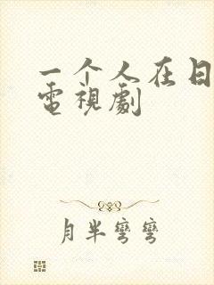 一个人在日本看电视剧