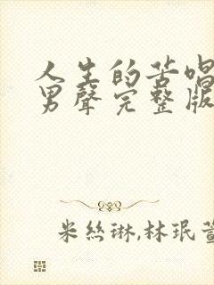 人生的苦唱不完男声完整版