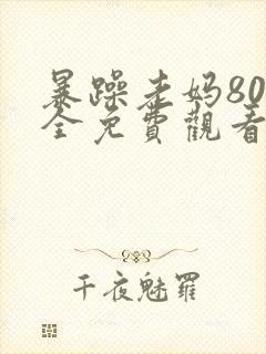 暴躁老妈80集全免费观看第二部