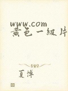 www.com黄色一级片