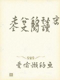 老公的秘密小说全文阅读封面