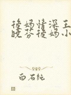 后妈情深王磊杨晓芬后妈小说