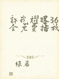 许我耀眼36集全免费播放