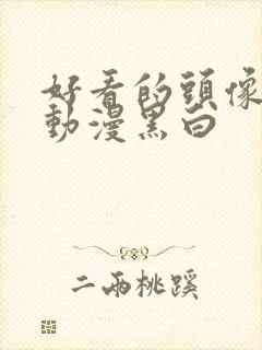 好看的头像男生动漫黑白封面