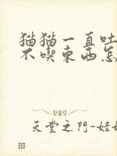 猫猫一直吐黄水不吃东西怎么办