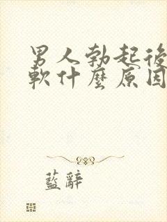 男人勃起后容易软什么原因封面