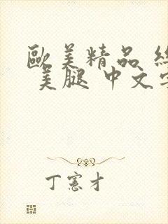 欧美精品 丝袜 美腿 中文字幕