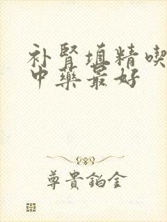 补肾填精吃什么中药最好