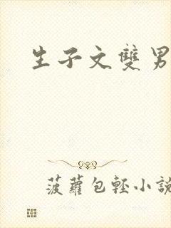 生子文双男主文封面