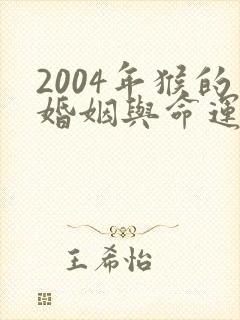 2004年猴的婚姻与命运