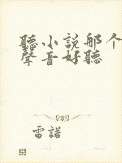 听小说那个软件声音好听